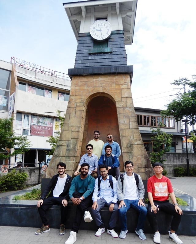 At clock tower near Kamakura Station's west exit