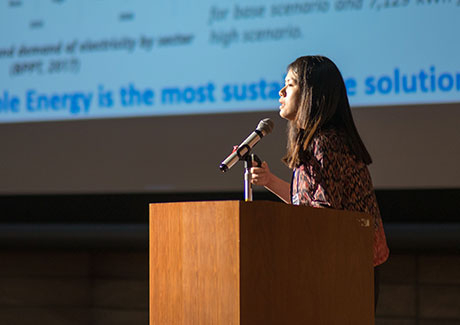 Presentation by finalist Elviliana