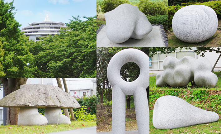 Sculptures spread across Suzukakedai Campus