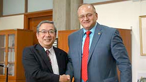 エジプト日本科学技術大学(E-JUST)学長が三島学長を表敬訪問