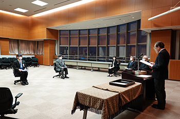 東工大特別賞の表彰式