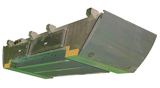 N700Sの床下(灰色部分)に設置している主変換装置(提供:富士電機株式会社)