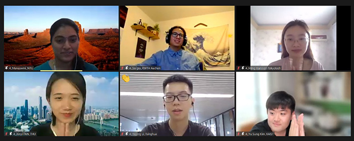 優秀グループ発表賞(Best Group Presentation Award)を受賞したチーム