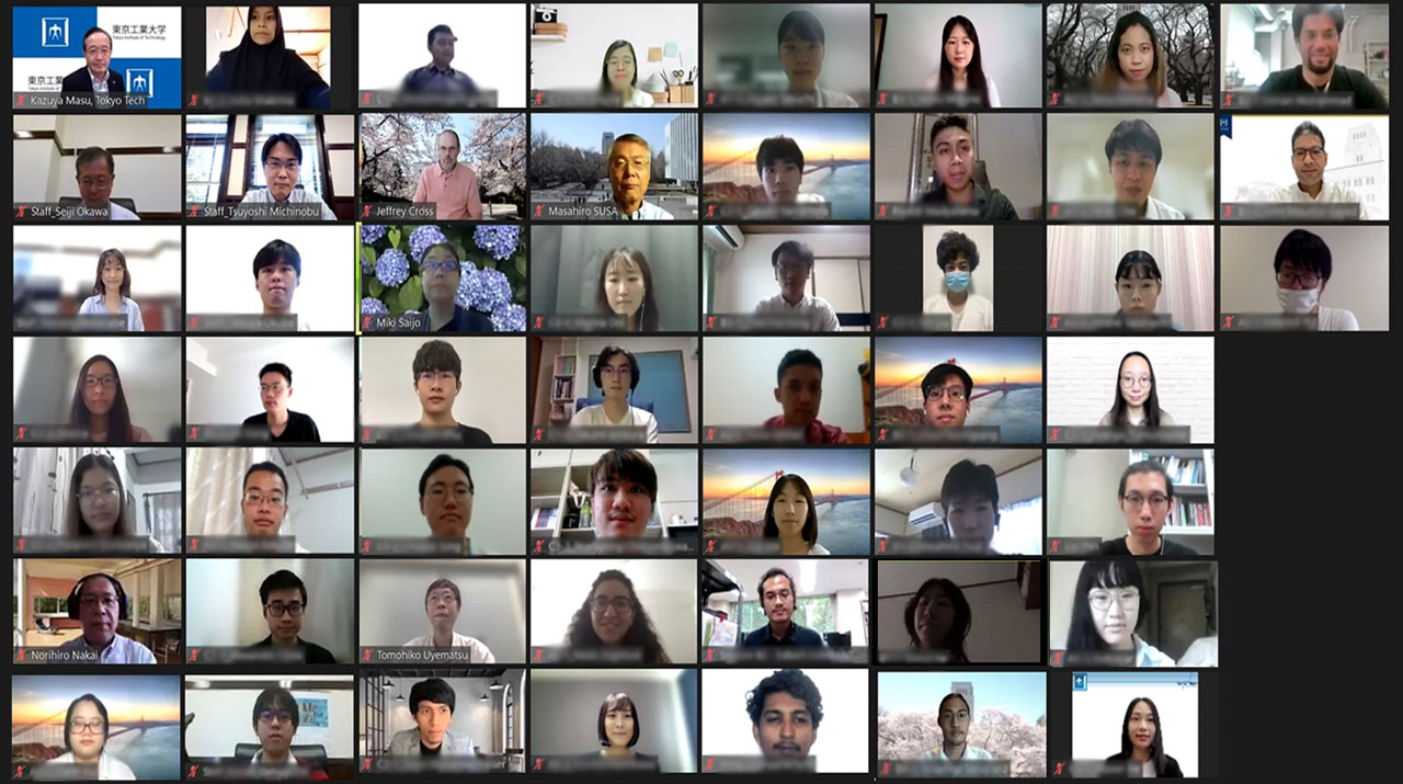 国際学生ワークショップ(MISW2021)のオープニングセレモニー参加者