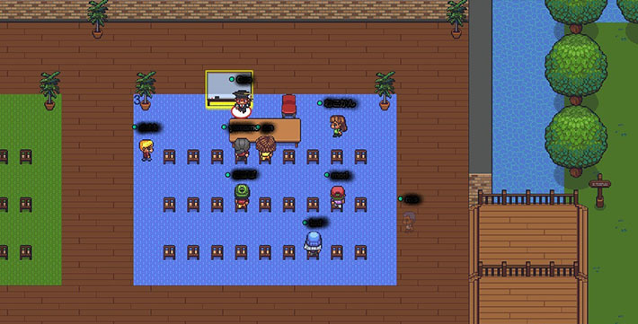 Gather Town(ギャザータウン)の2Dアバターを用いて行った情報通信系の相談会