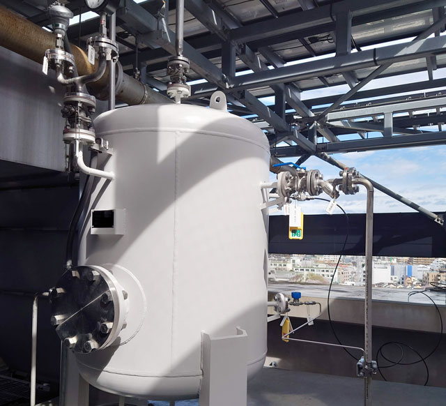 図4. 再生可能エネルギー水素/廃プラチック水素等を混合するリザーバー