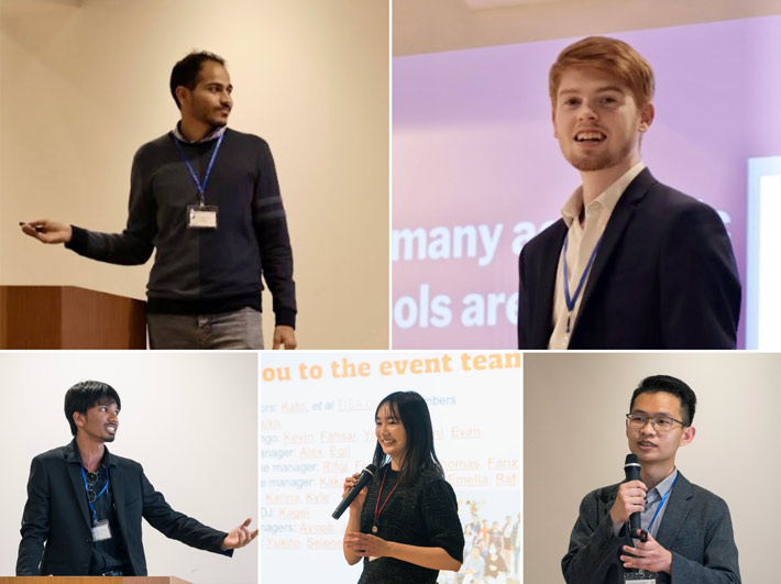 司会(上段)とTISA代表(下段)によるオープニング