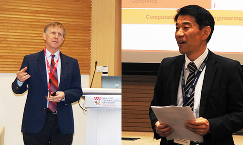 Professor White (left) and VP Ohtake