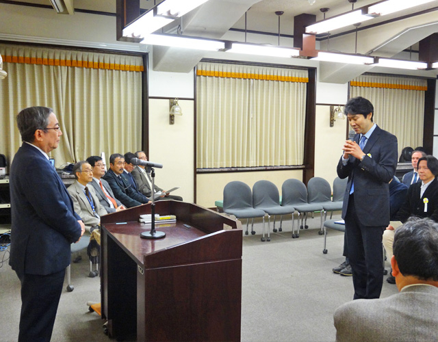 三ツ堀准教授 挨拶