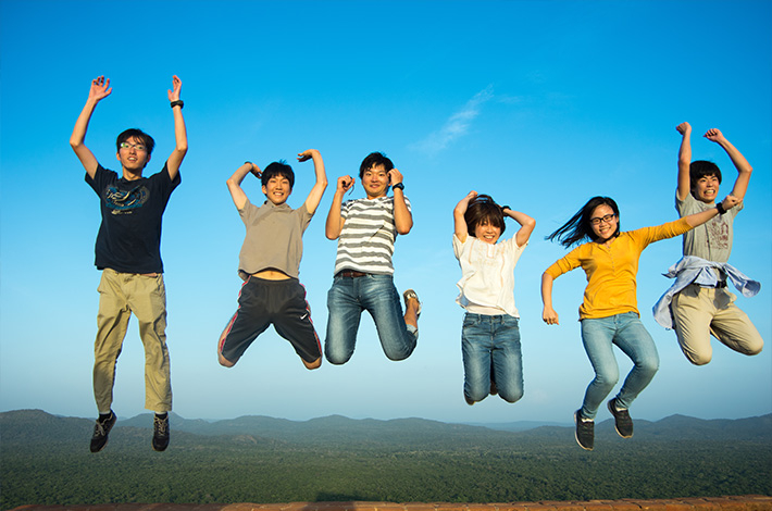 シーギリヤロックにて(スリランカ超短期海外派遣プログラム)