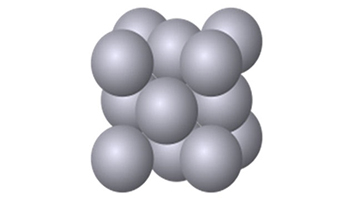 開発した触媒 面心立方構造