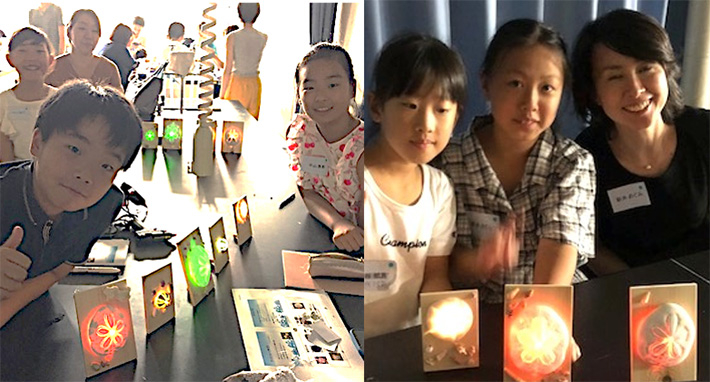 主に4年生が作成したウニランプ