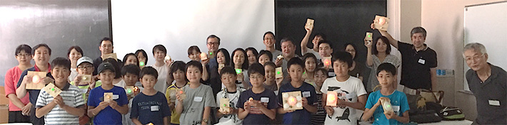 主に5、6年生が作成したウニランプ