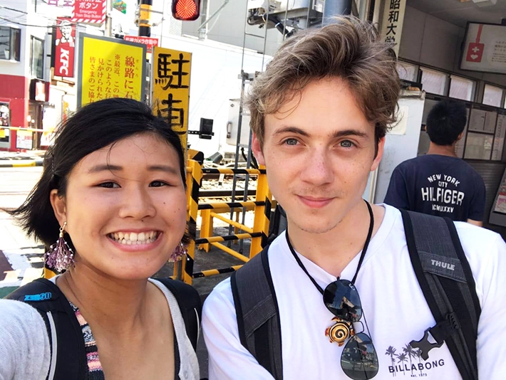 トリステンさん(右)と堤さん