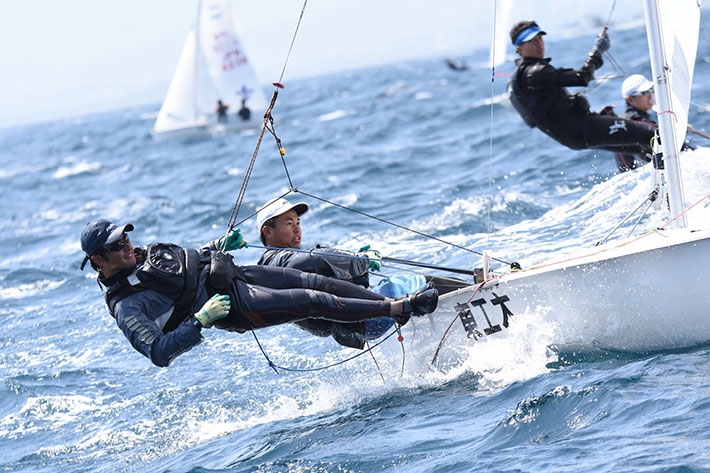 河合(後)・津田(前)ペア