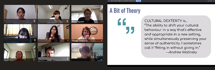 本学卒業生のミン氏(写真右上)